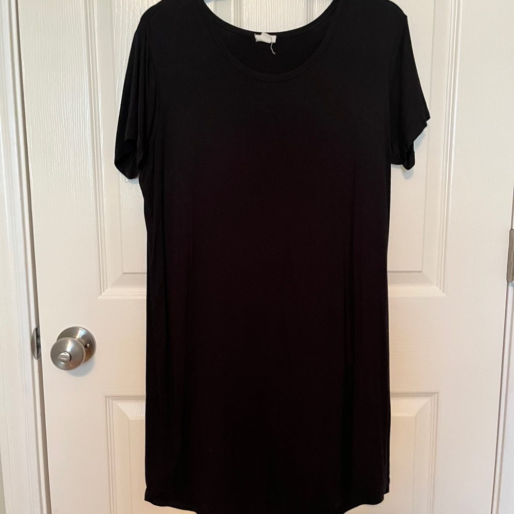 Black jersey dress
